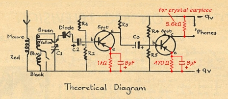 Circuit diagram from the Focus
leaflet, with the changes I made.