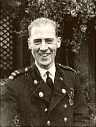 Gilbert Davey in Fireman's
uniform, about 1936.