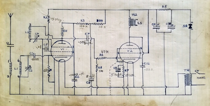 John Shepherd's circuit, copied from
the BOP details he sent for.